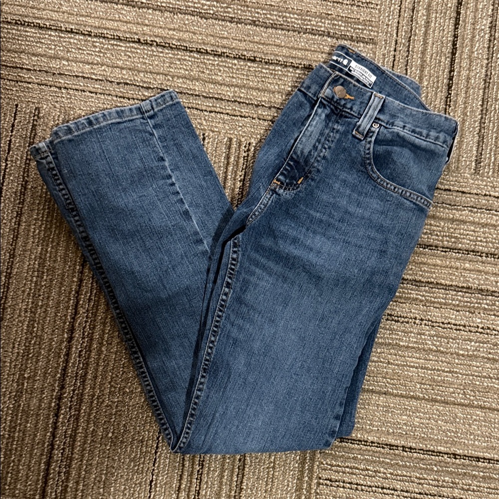 Carhartt Straight Fit Classic Blue Denim Jeans